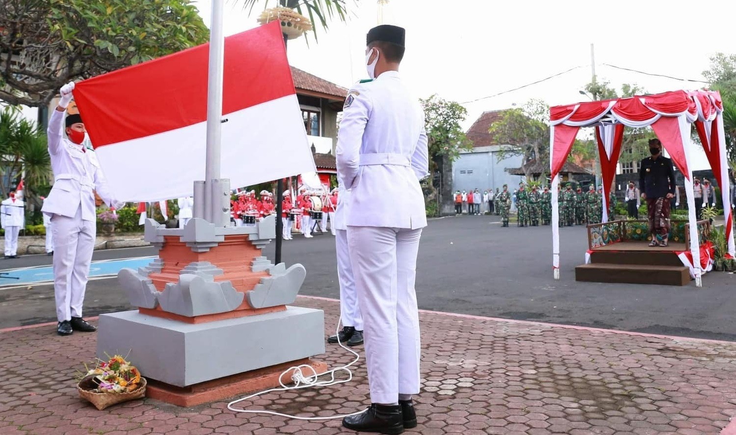 OPD Kabupaten Klungkung Ikuti Peringatan Hari Kemerdekaan RI ke-75 Secara Virtual