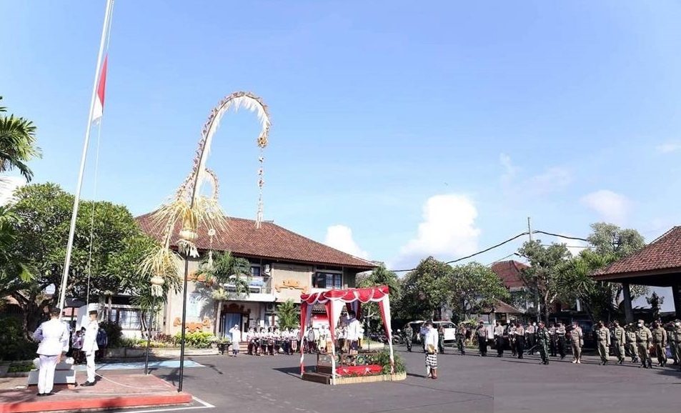 Pemkab Klungkung Gelar Upacara Hari Pahlawan Secara Daring