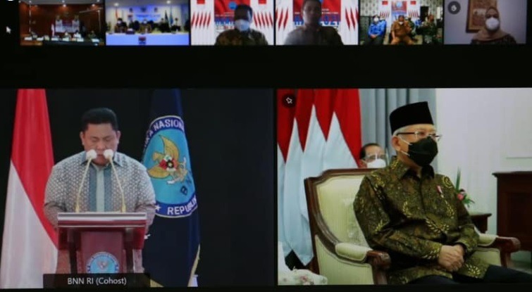 Bupati Suwirta Hadiri Peringatan HANI 2021 Secara Virtual