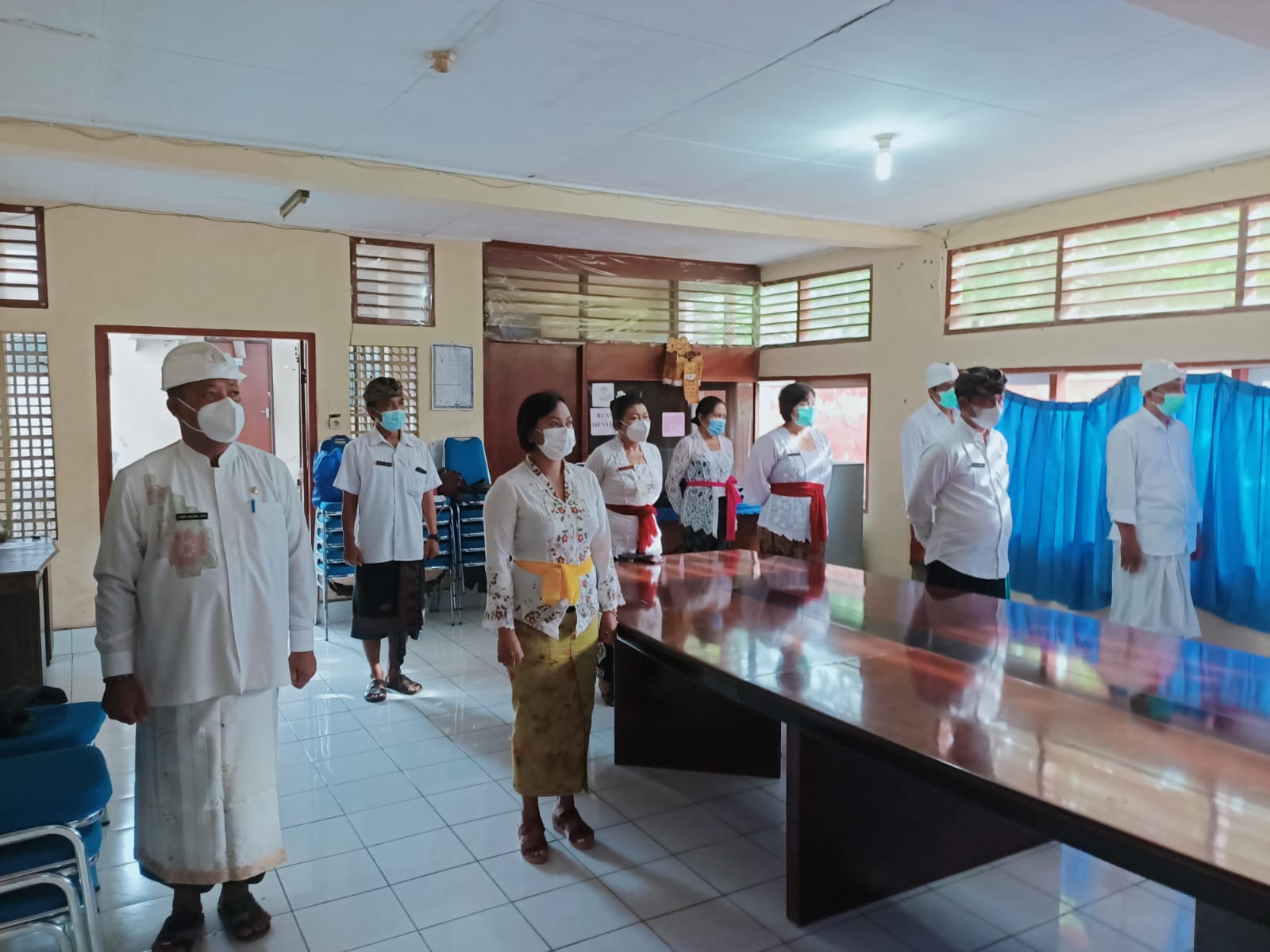 Staf Kesbangpol Klungkung Ikuti Apel Hari Bela Negara Secara Daring