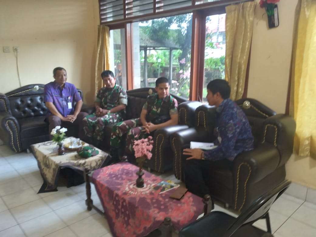 Kaban Kesbangpol Terima Kunjungan Dandim 1610/ Klungkung