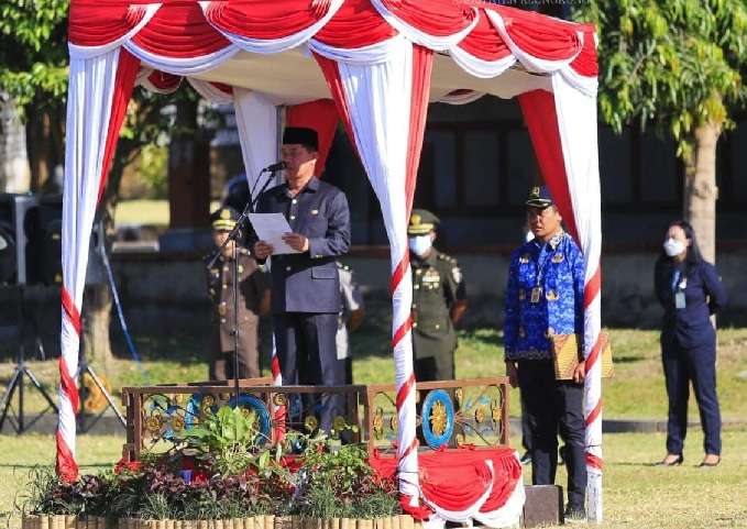 Apel Hari Bela Negara ke-74 di Kabupaten Klungkung