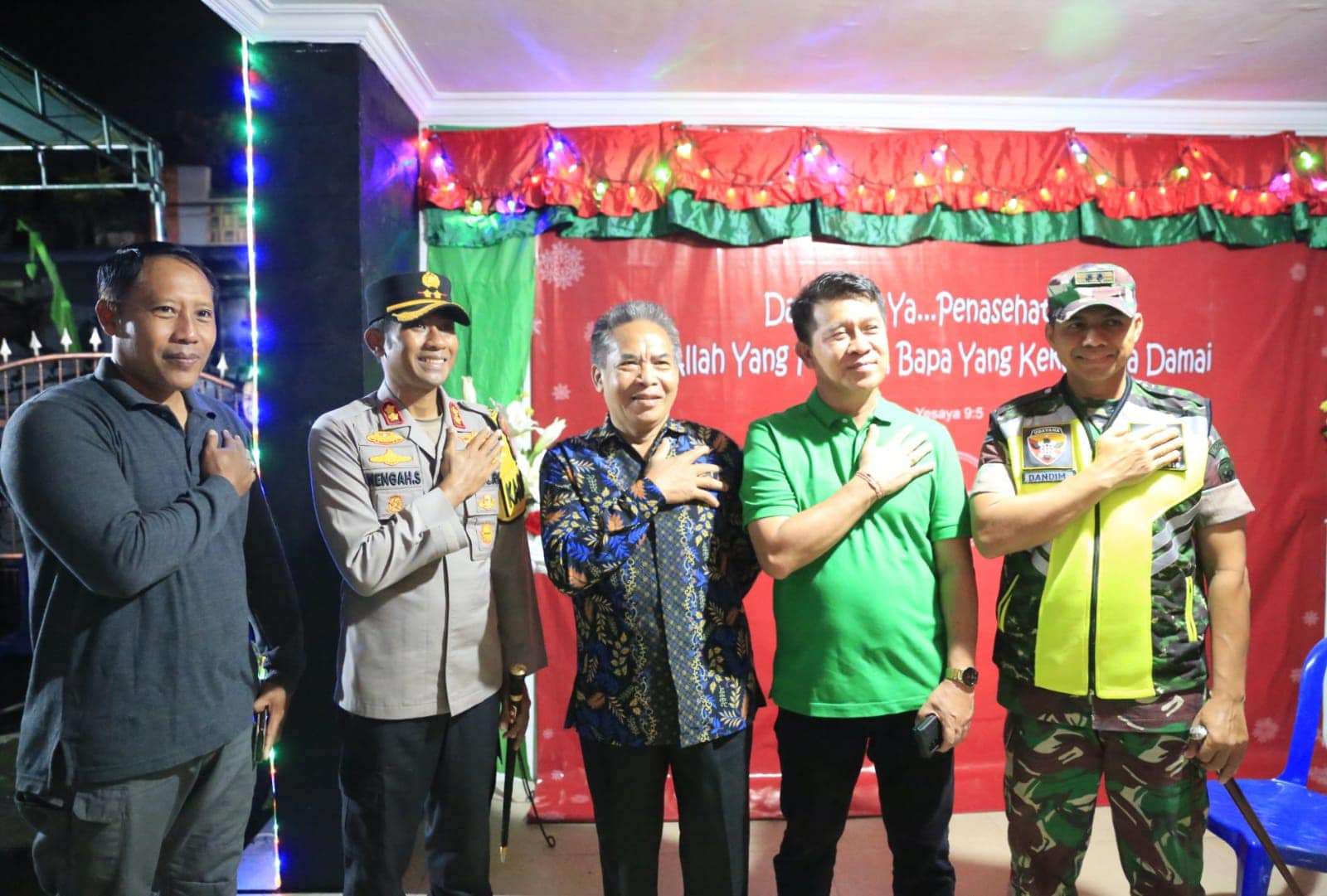 Amankan Malam Misa Natal, Forkopimda Klungkung Adakan Patroli Gabungan