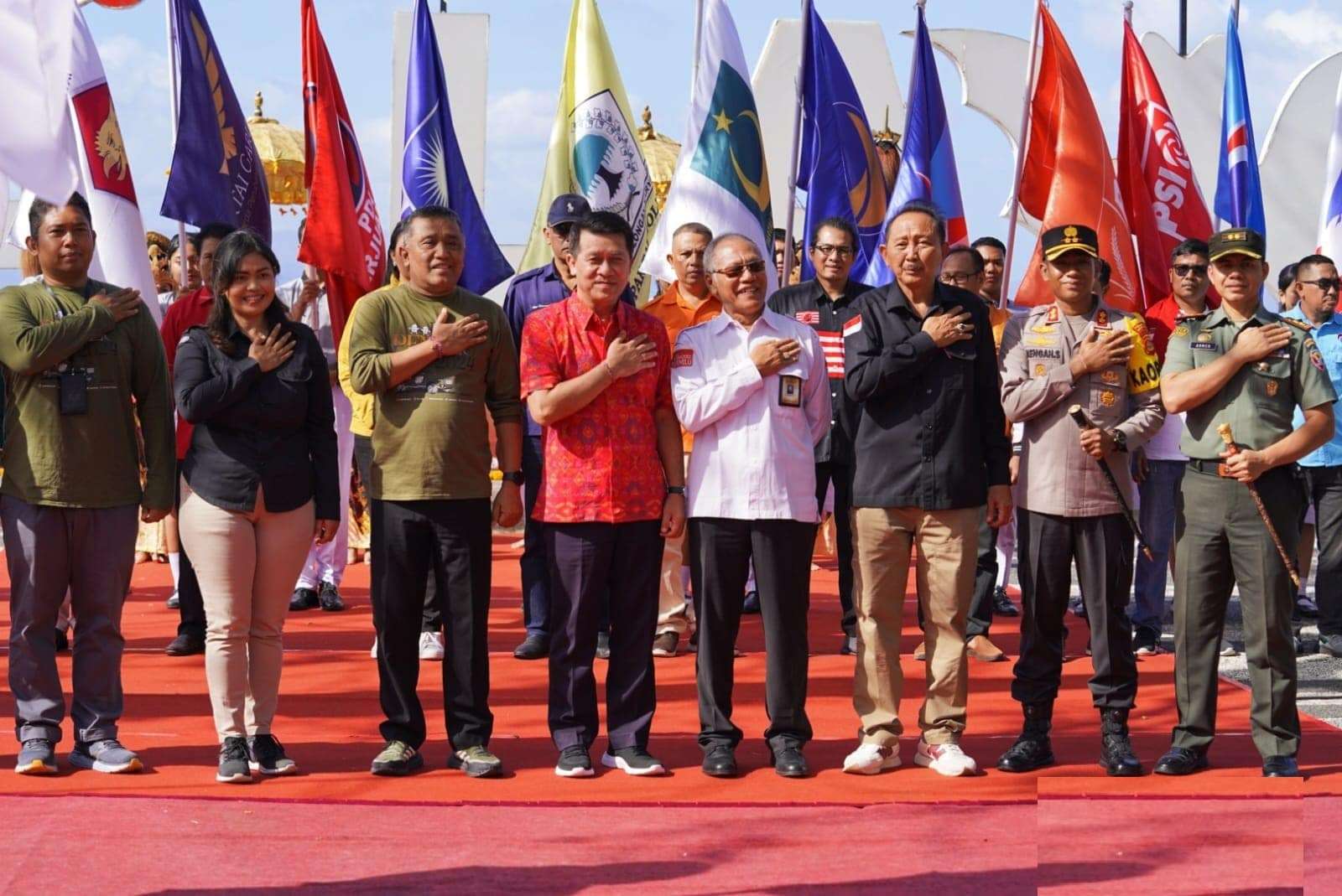 Bupati Klungkung Hadiri Kirab Pemilu Tahun 2024