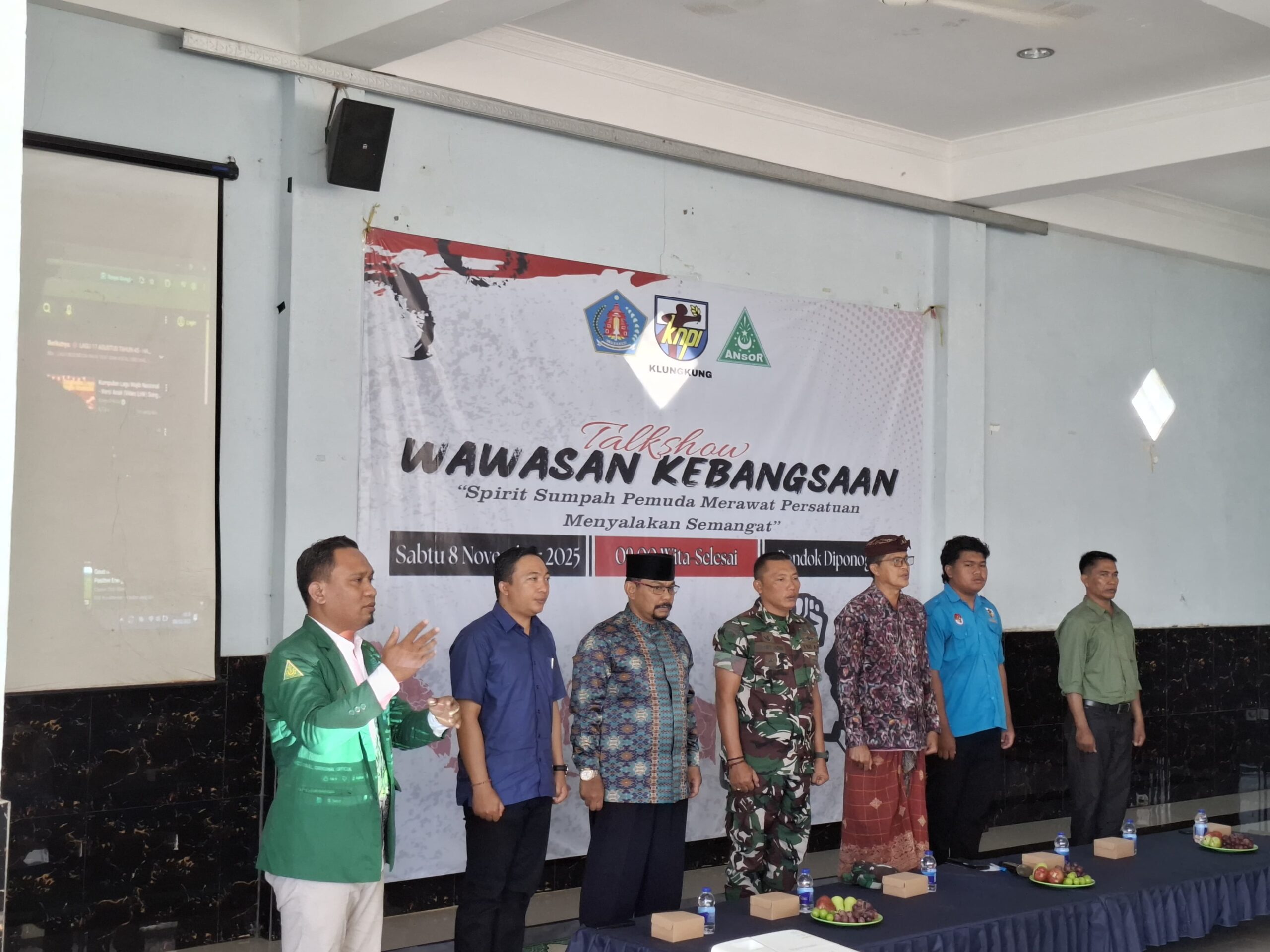 Kesbangpol Klungkung Beri Paparan Bela Negara di Talkshow Kebangsaan KNPI