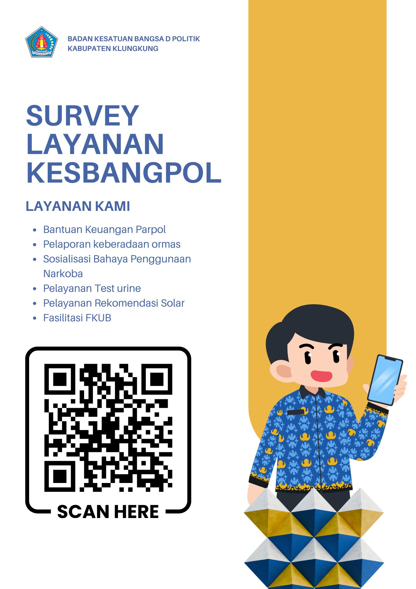 📢 Mari Berpartisipasi! Isi Survei Layanan Kesbangpol Kabupaten Klungkung